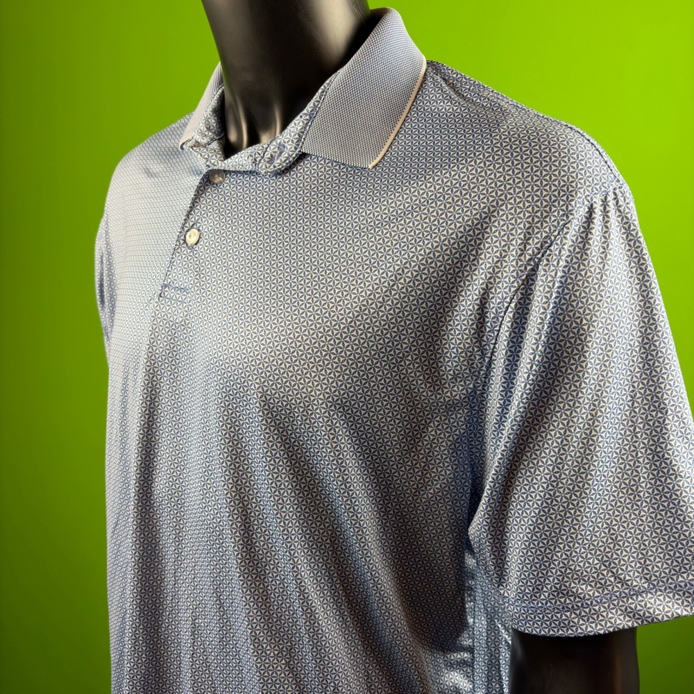 Geometric AOP Performance Polo HICKEY FREEMAN Golf Shirt Mens XL HEST861C0002